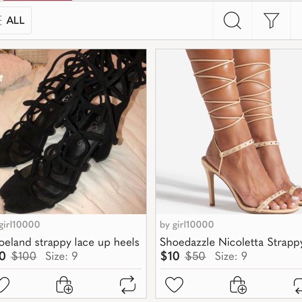 Shoe bundle shoedazzle and shoeland strappy heels